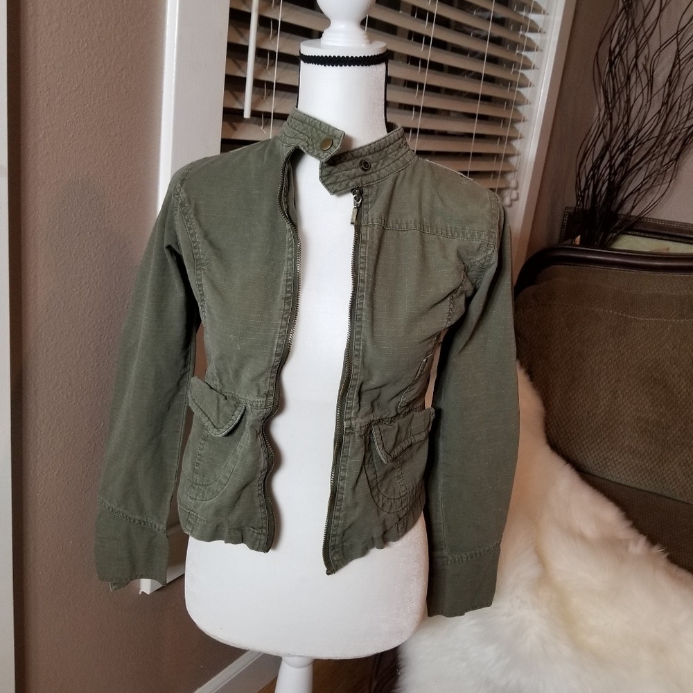 green khaki jacket